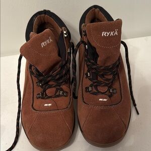 Ryka Brown and Black‎ Boots with Lace Details